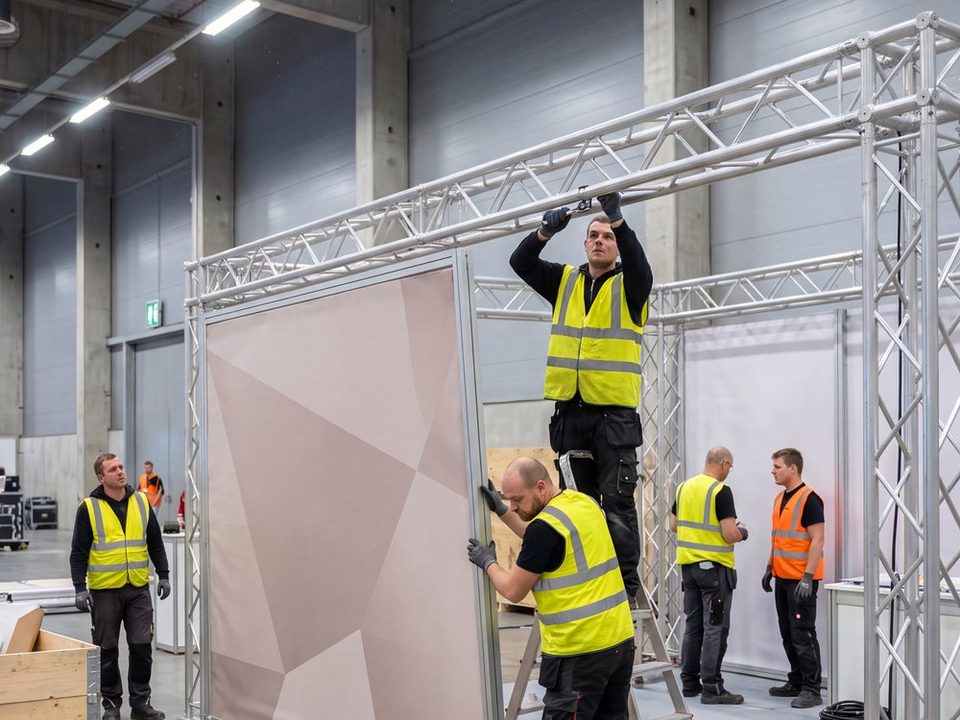 Reusable stand construction